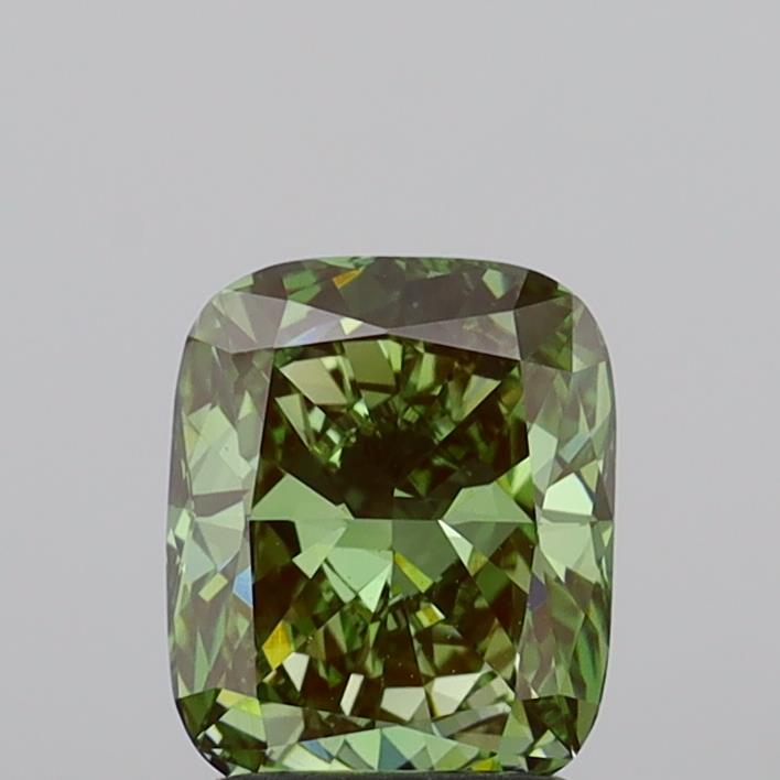 1.58 Carat Cushion Lab Diamond with  Cut Diamond in 14KT  view 1
