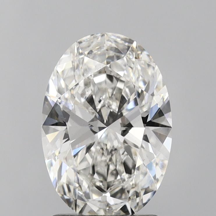 1.97 Carat Oval Lab Diamond with  Cut Diamond in 14KT  view 1
