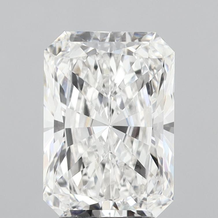 3.03 Carat Radiant Lab Diamond with  Cut Diamond in 14KT  view 1
