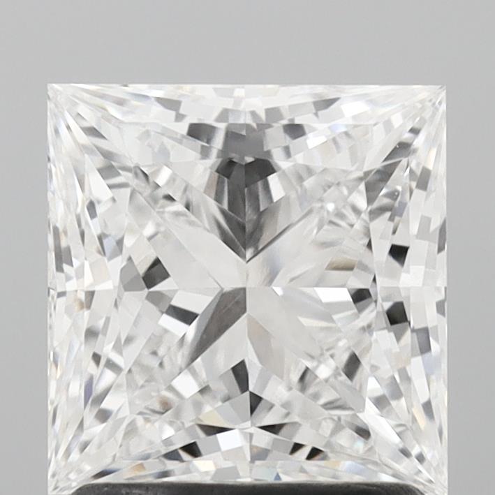 1.53 Carat Princess Lab Diamond with  Cut Diamond in 14KT  view 1
