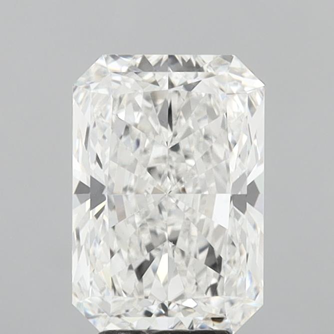 4.59 Carat Radiant Lab Diamond with  Cut Diamond in 14KT  view 1
