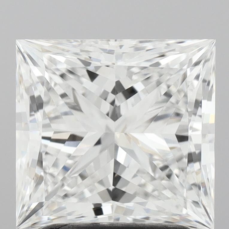 2.0 Carat Princess Lab Diamond with  Cut Diamond in 14KT  view 1
