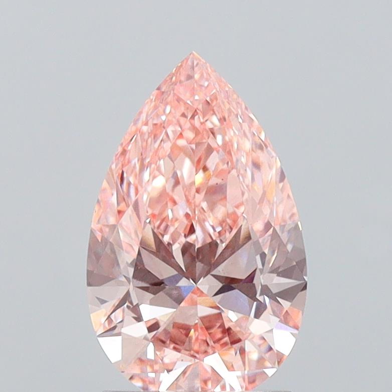 1.73 Carat Pear Lab Diamond with  Cut Diamond in 14KT  view 1
