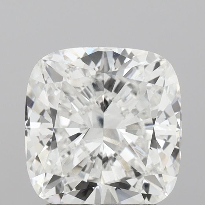 2.09 Carat Cushion Lab Diamond with  Cut Diamond in 14KT  view 1
