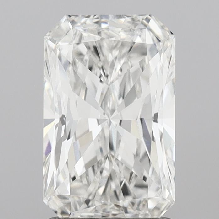 1.52 Carat Radiant Lab Diamond with  Cut Diamond in 14KT  view 1

