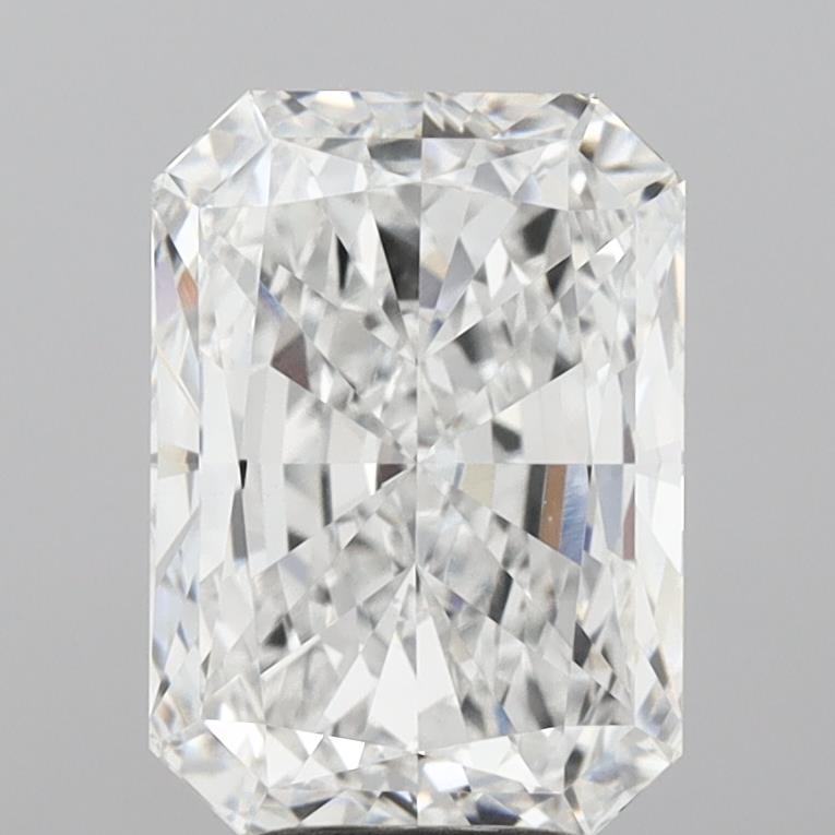 5.03 Carat Radiant Lab Diamond with  Cut Diamond in 14KT  view 1
