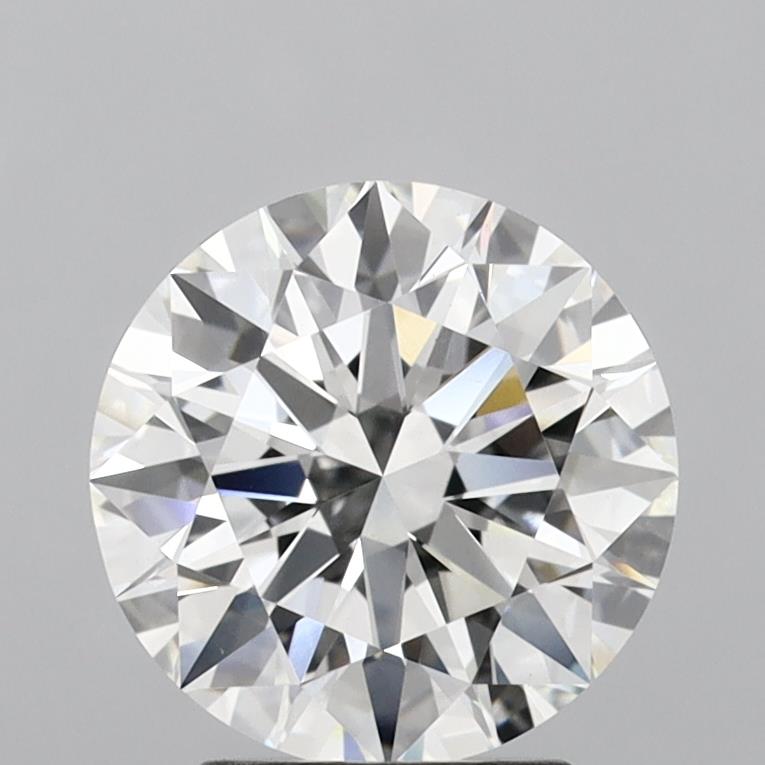 3.02 Carat Round Lab Diamond with  Cut Diamond in 14KT  view 1
