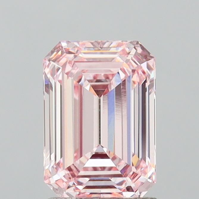 2.08 Carat Emerald Lab Diamond with  Cut Diamond in 14KT  view 1

