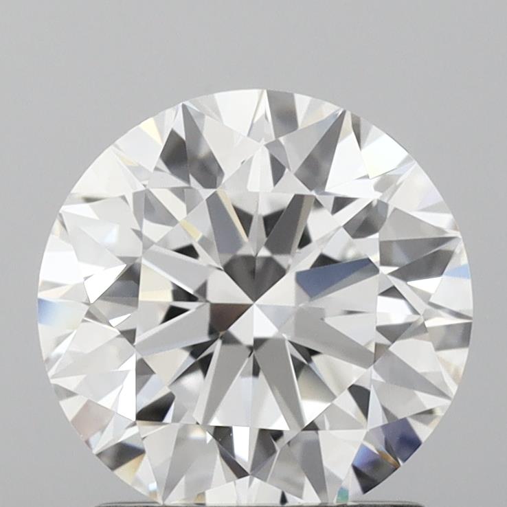 1.53 Carat Round Lab Diamond with  Cut Diamond in 14KT  view 1
