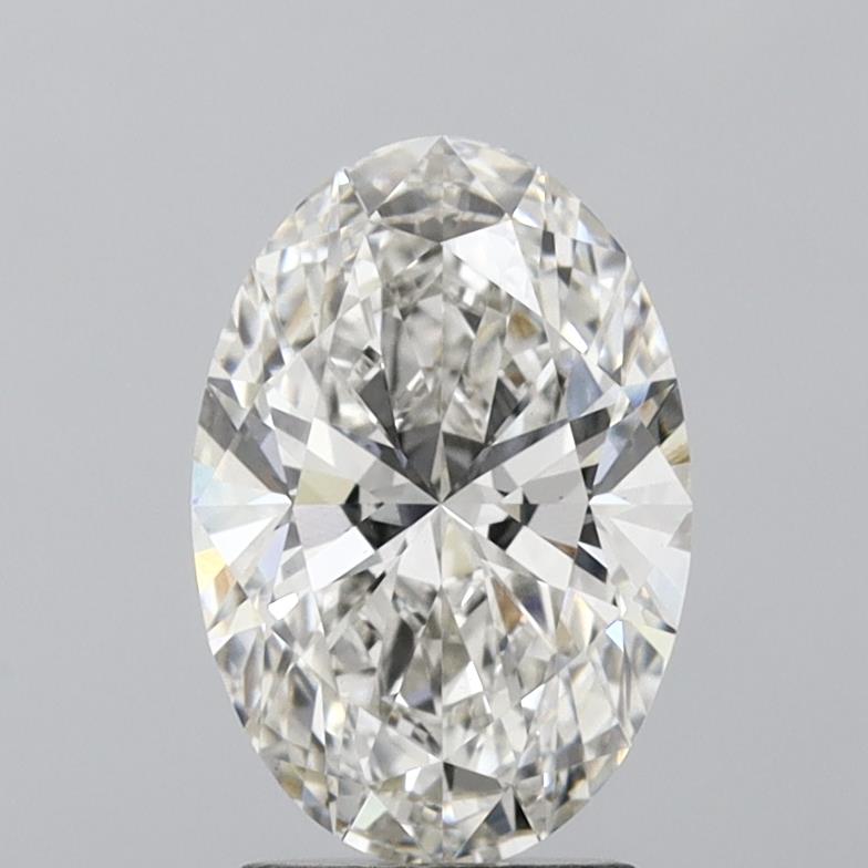 2.16 Carat Oval Lab Diamond with  Cut Diamond in 14KT  view 1
