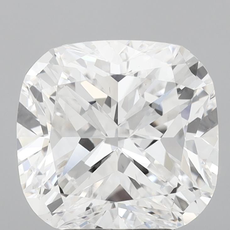 4.0 Carat Cushion Lab Diamond with  Cut Diamond in 14KT  view 1

