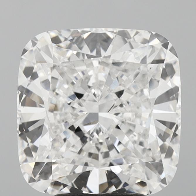 5.01 Carat Cushion Lab Diamond with  Cut Diamond in 14KT  view 1
