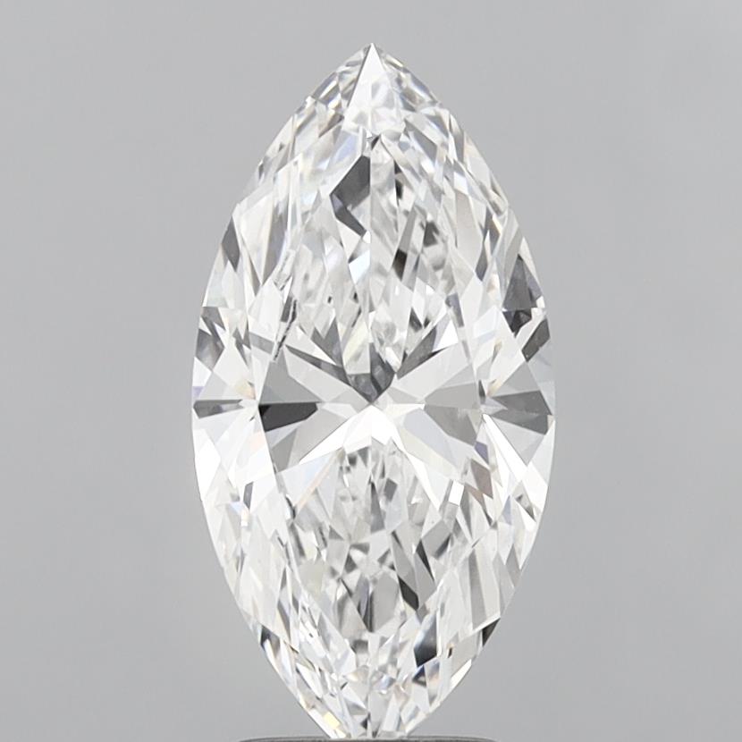 2.41 Carat Marquise Lab Diamond with  Cut Diamond in 14KT  view 1
