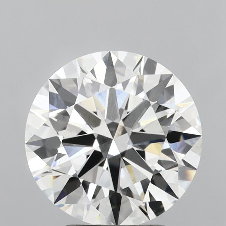 3.09 Carat Round Lab Diamond with  Cut Diamond in 14KT  view 1

