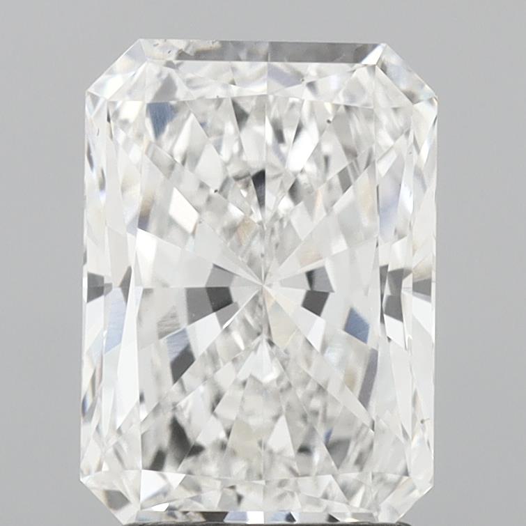 2.15 Carat Radiant Lab Diamond with  Cut Diamond in 14KT  view 1
