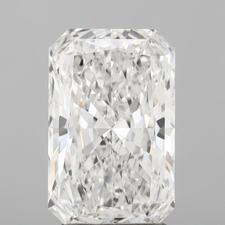 3.01 Carat Radiant Lab Diamond with  Cut Diamond in 14KT  view 1
