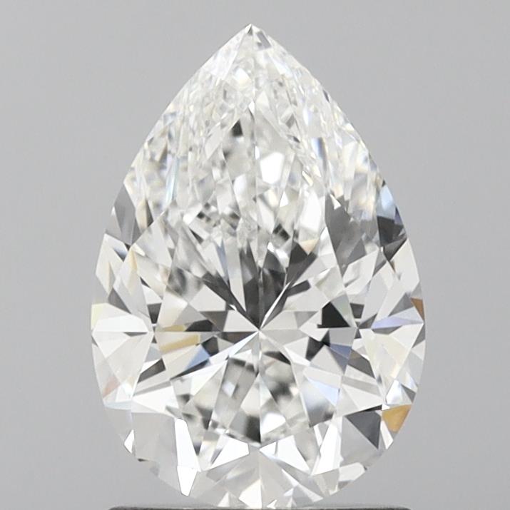 1.51 Carat Pear Lab Diamond with  Cut Diamond in 14KT  view 1
