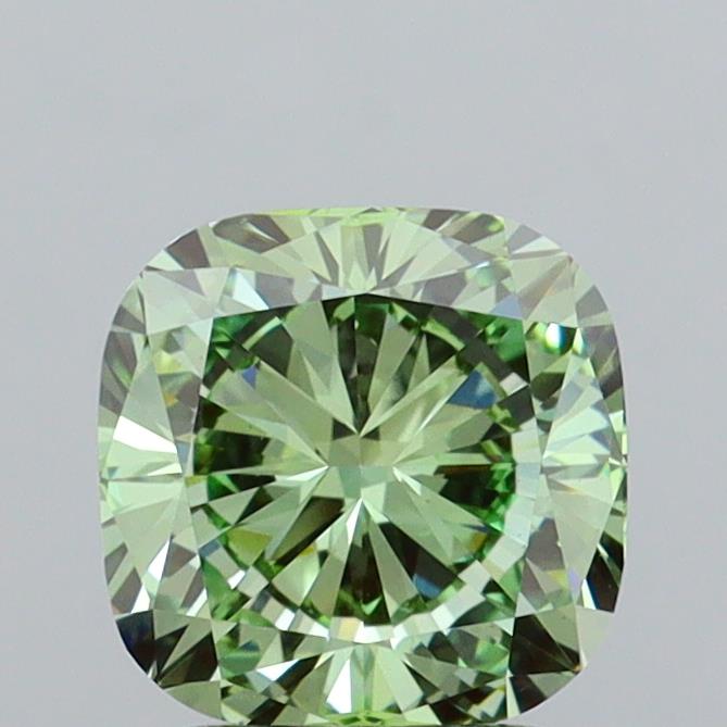 2.02 Carat Cushion Lab Diamond with  Cut Diamond in 14KT  view 1
