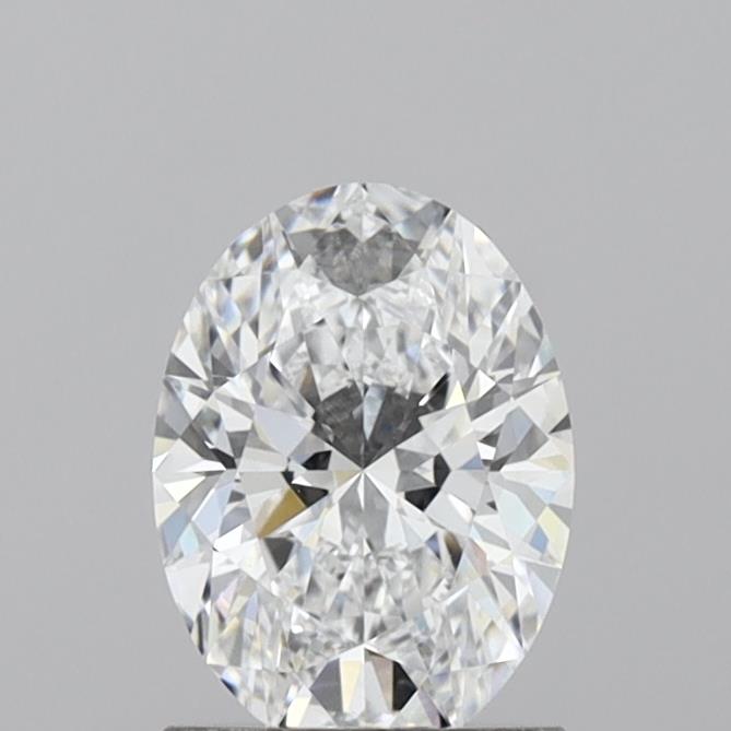 1.3 Carat Oval Lab Diamond with  Cut Diamond in 14KT  view 1
