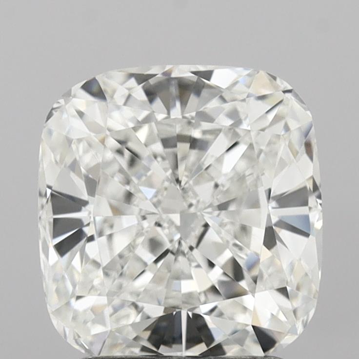 2.05 Carat Cushion Lab Diamond with  Cut Diamond in 14KT  view 1
