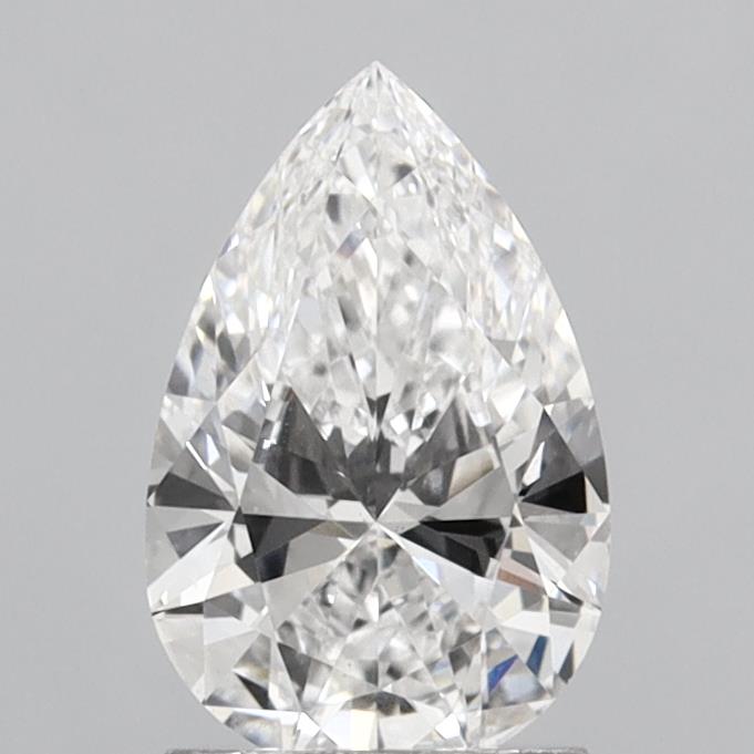 1.51 Carat Pear Lab Diamond with  Cut Diamond in 14KT  view 1
