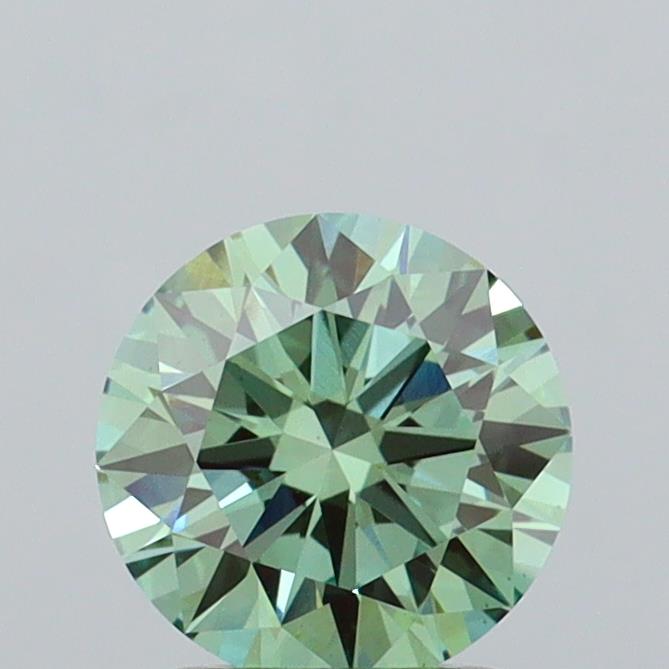 1.5 Carat Round Lab Diamond with  Cut Diamond in 14KT  view 1
