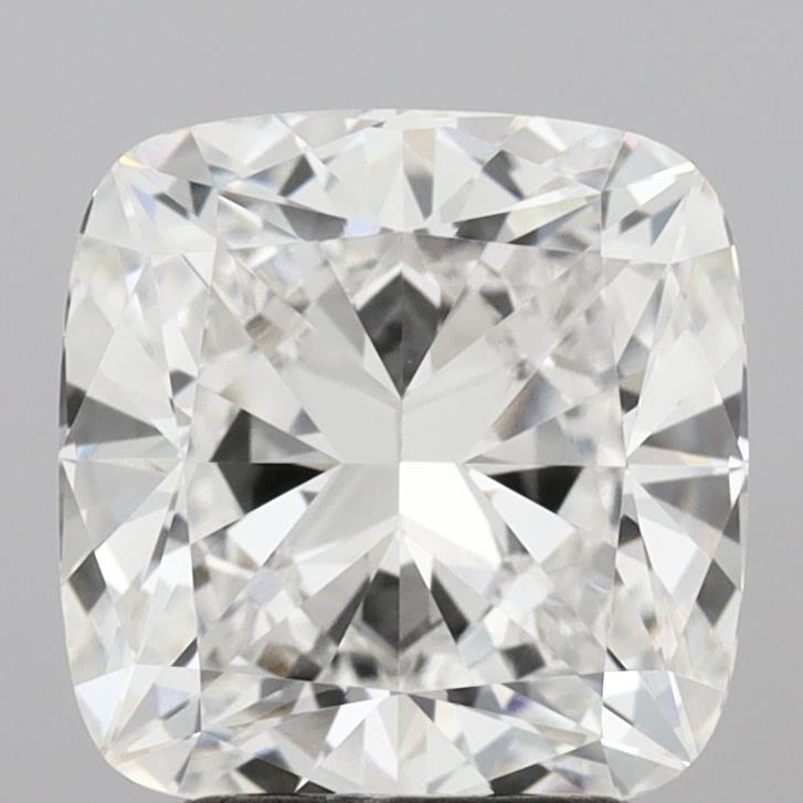 3.01 Carat Cushion Lab Diamond with  Cut Diamond in 14KT  view 1
