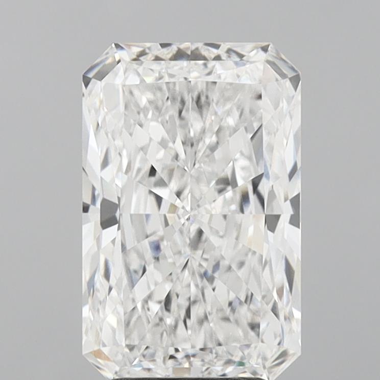 3.55 Carat Radiant Lab Diamond with  Cut Diamond in 14KT  view 1

