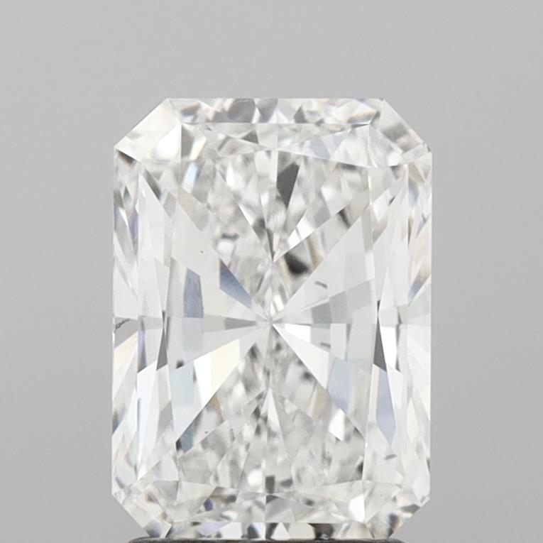 2.03 Carat Radiant Lab Diamond with  Cut Diamond in 14KT  view 1
