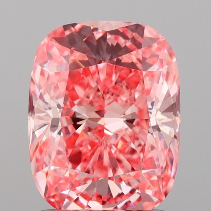 1.5 Carat Cushion Lab Diamond with  Cut Diamond in 14KT  view 1
