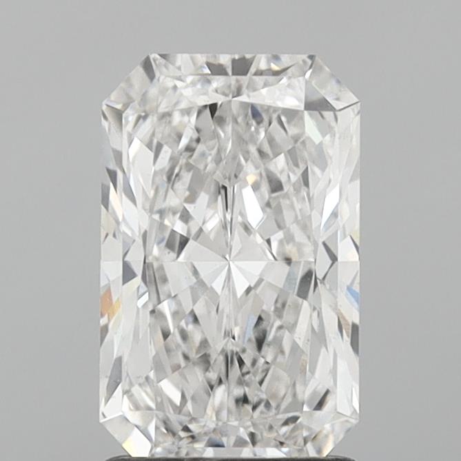 1.59 Carat Radiant Lab Diamond with  Cut Diamond in 14KT  view 1
