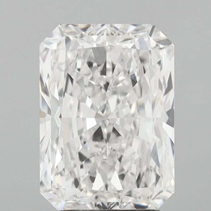 3.01 Carat Radiant Lab Diamond with  Cut Diamond in 14KT  view 1
