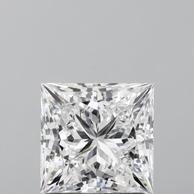 1.54 Carat Princess Lab Diamond with  Cut Diamond in 14KT  view 1
