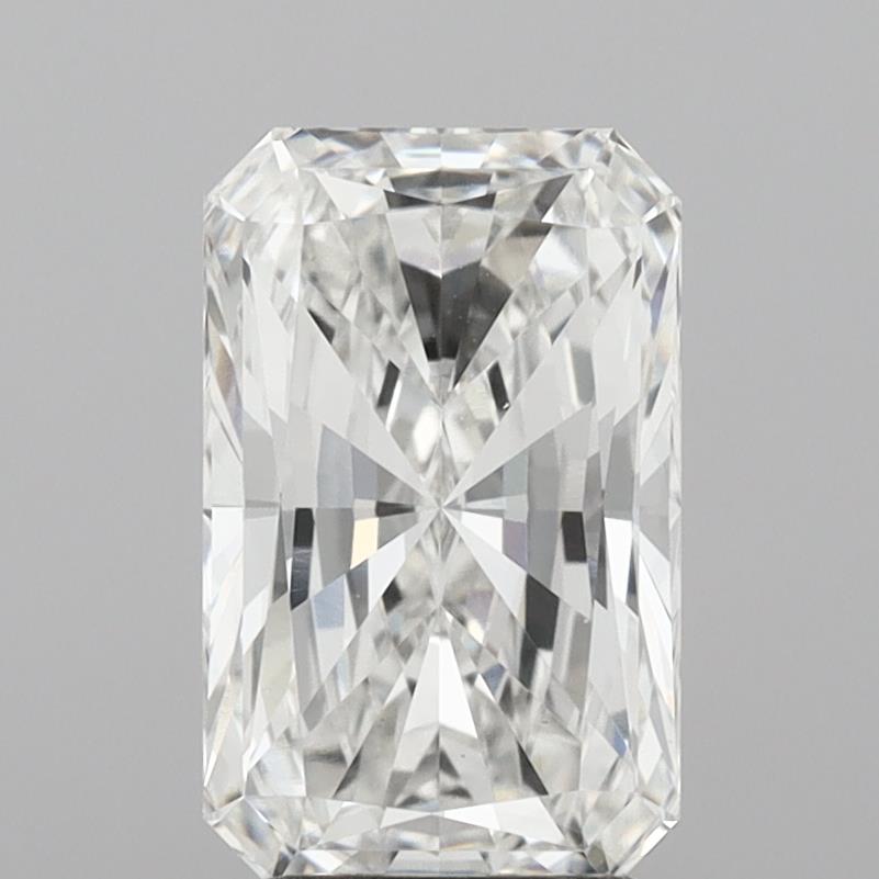 3.02 Carat Radiant Lab Diamond with  Cut Diamond in 14KT  view 1
