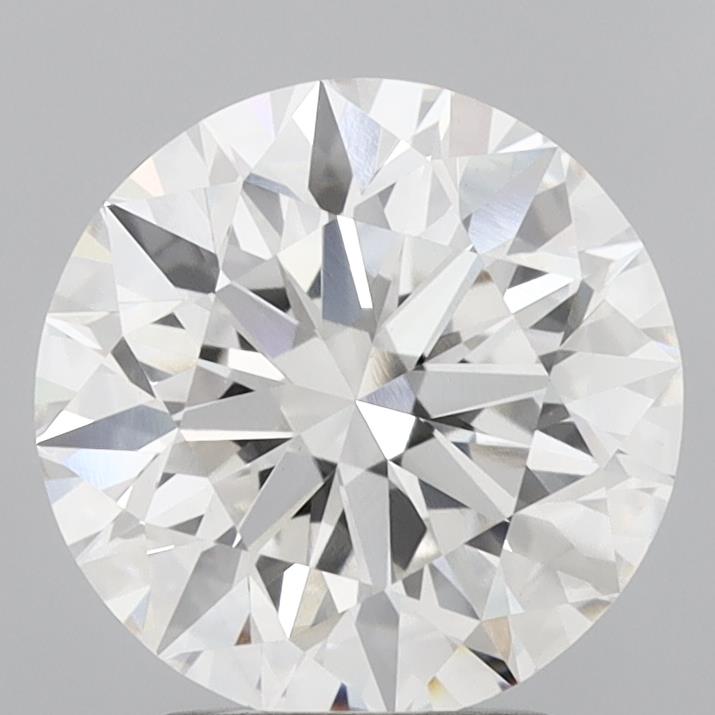 2.92 Carat Round Lab Diamond with  Cut Diamond in 14KT  view 1
