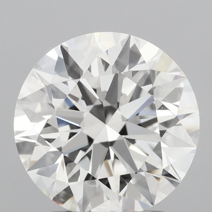 2.0 Carat Round Lab Diamond with  Cut Diamond in 14KT  view 1
