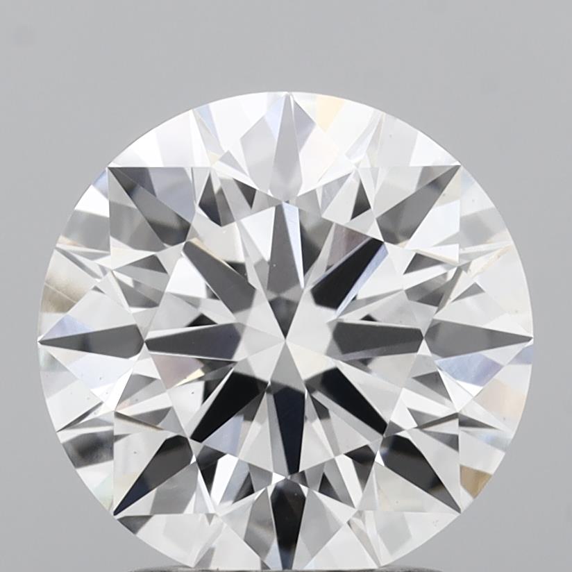 2.07 Carat Round Lab Diamond with  Cut Diamond in 14KT  view 1

