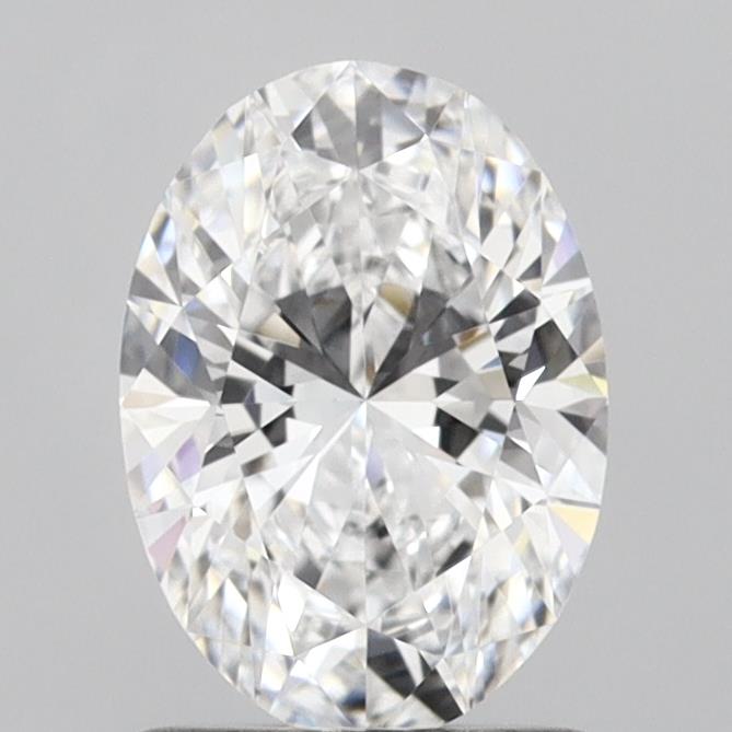 1.03 Carat Oval Lab Diamond with  Cut Diamond in 14KT  view 1
