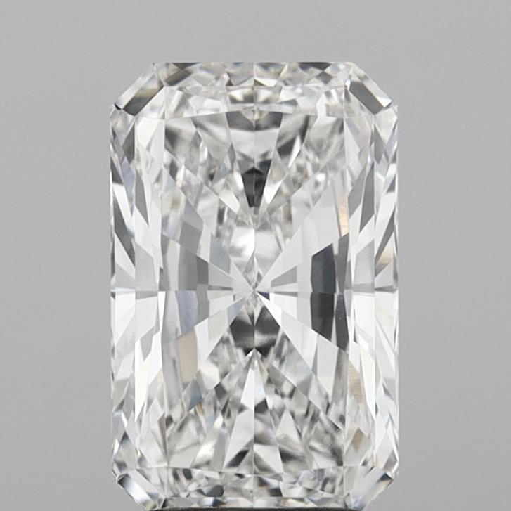 3.05 Carat Radiant Lab Diamond with  Cut Diamond in 14KT  view 1
