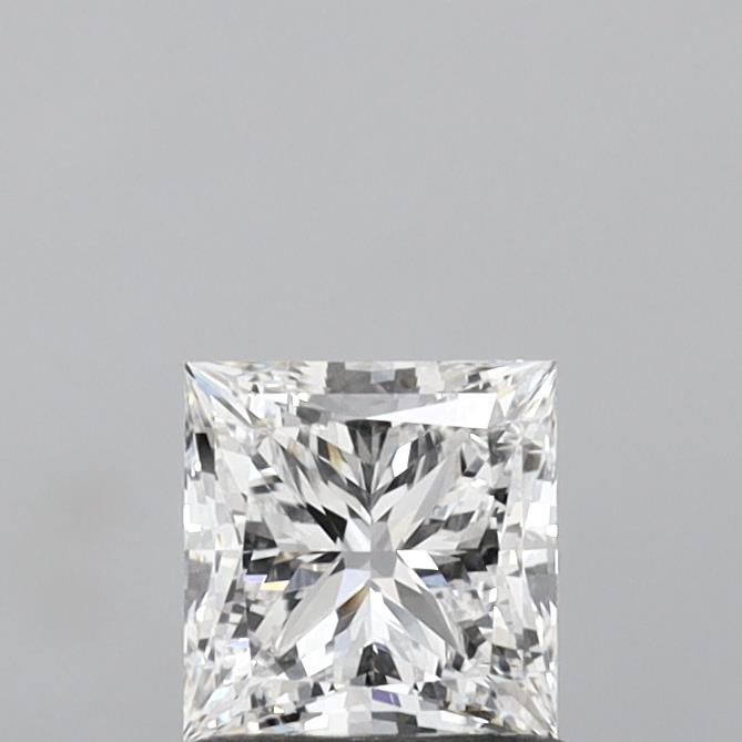 1.09 Carat Princess Lab Diamond with  Cut Diamond in 14KT  view 1
