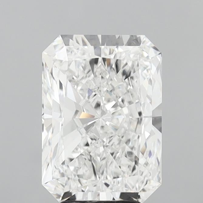 4.51 Carat Radiant Lab Diamond with  Cut Diamond in 14KT  view 1
