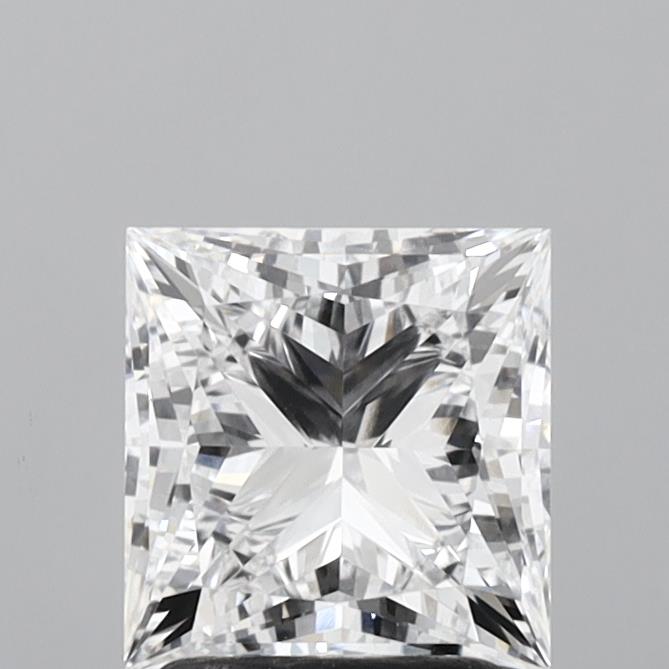 2.21 Carat Princess Lab Diamond with  Cut Diamond in 14KT  view 1
