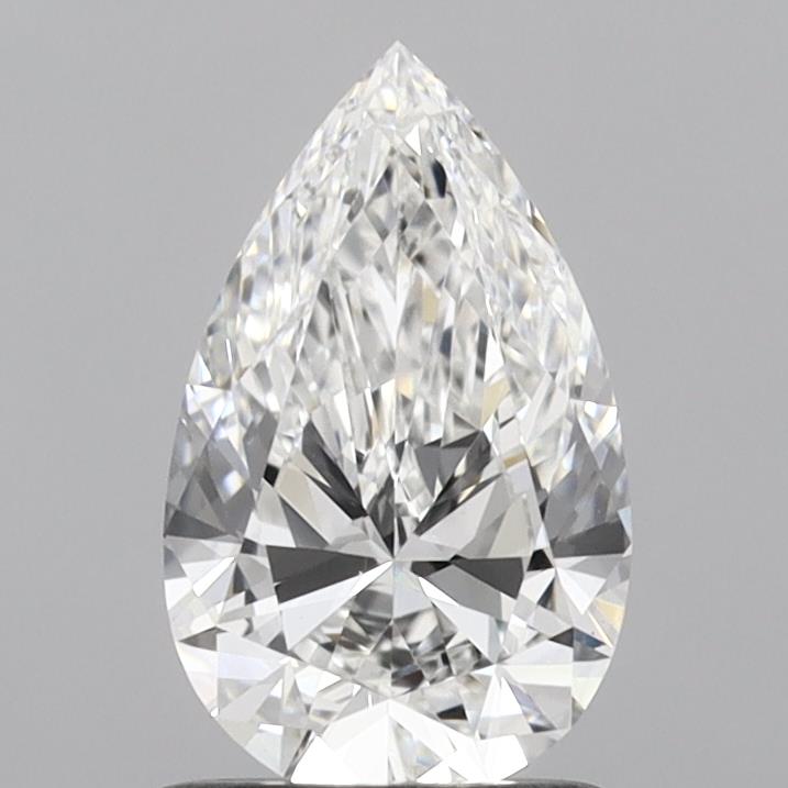 1.14 Carat Pear Lab Diamond with  Cut Diamond in 14KT  view 1
