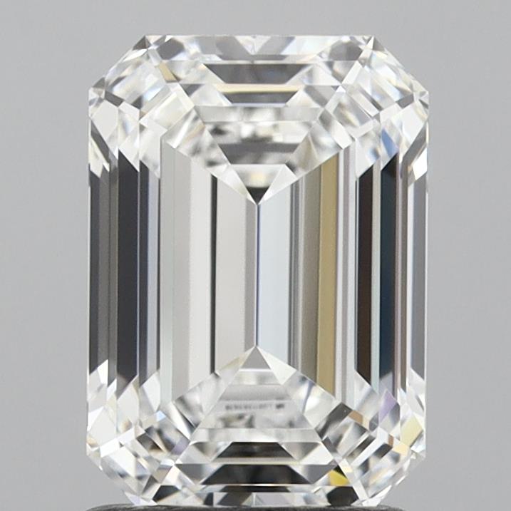 1.82 Carat Emerald Lab Diamond with  Cut Diamond in 14KT  view 1
