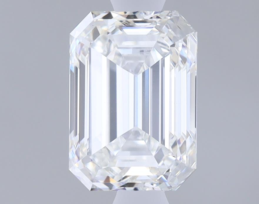 1.1 Carat Emerald Lab Diamond with  Cut Diamond in 14KT  view 1
