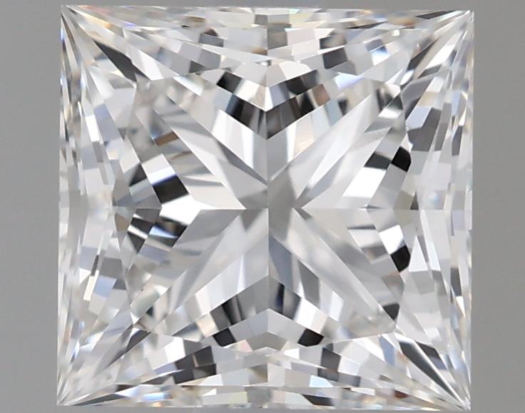 1.48 Carat Princess Lab Diamond with  Cut Diamond in 14KT  view 1

