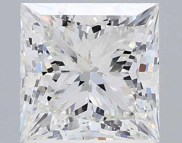 1.5 Carat Princess Lab Diamond with  Cut Diamond in 14KT  view 1
