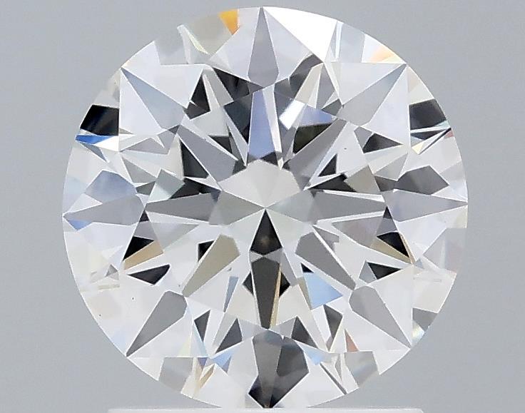 1.74 Carat Round Lab Diamond with  Cut Diamond in 14KT  view 1

