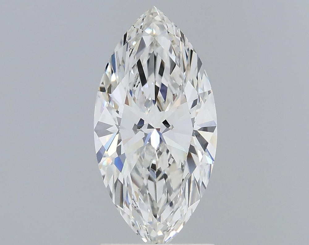 1.73 Carat Marquise Lab Diamond with  Cut Diamond in 14KT  view 1
