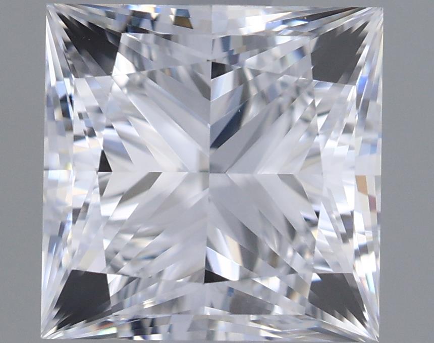 1.5 Carat Princess Lab Diamond with  Cut Diamond in 14KT  view 1
